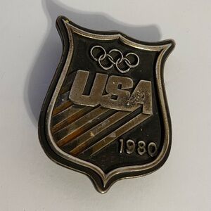 Vtg Bergamot & Brass Works USA 1980 Olympics Belt Buckle